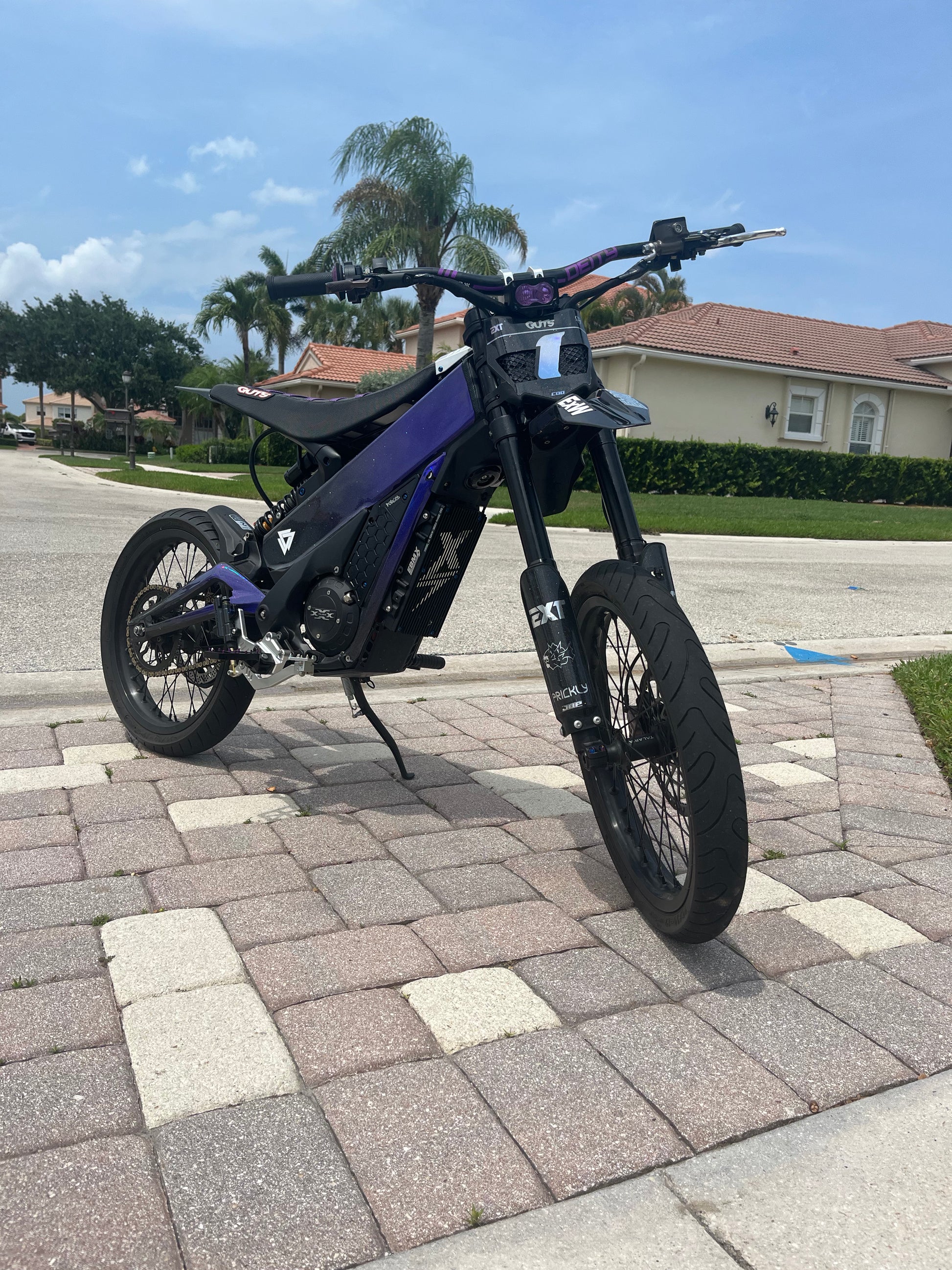 Talaria x3/x3 Pro Full Titanium Bolt Kit-bike view