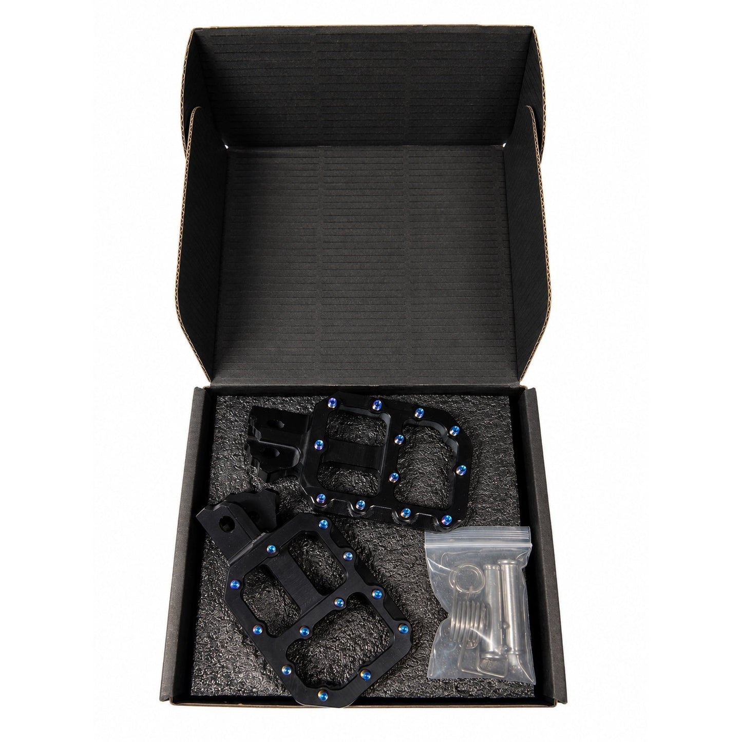 Mini E-Moto Titanium Footpegs With Installation Kit